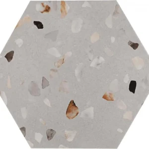 DORIA greige hexagon 25.8x29 (P/Z)