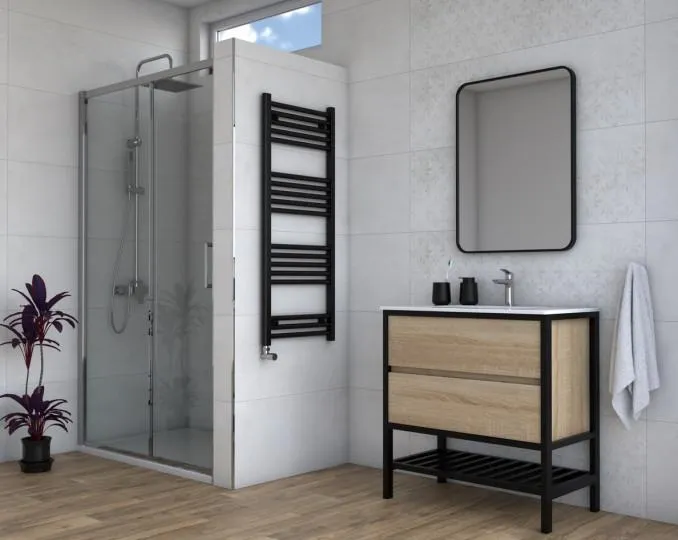 Sušač WARME WERRA 400x1200 mat crni - Slika 3