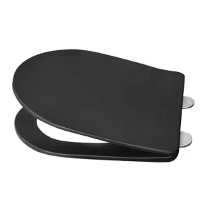 WC daska MINOTTI duroplast mat crna soft close take off