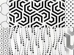 CAMALEONTE decor mix negro brillo 20x60 B005 004 (Z)