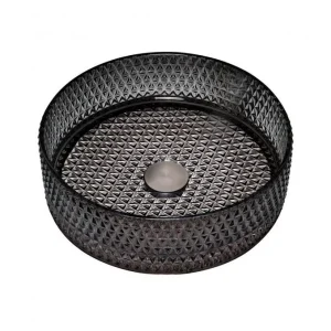 Stakleni lavabo COPEN nadgradni fi400x125mm crni