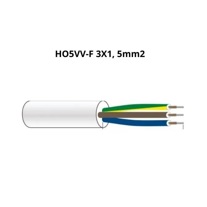 PRENOSNA PRIKLJUCNICA JEDNOSTRUKA H05VV-F 3G1,5mm2 10m BELA - Slika 3