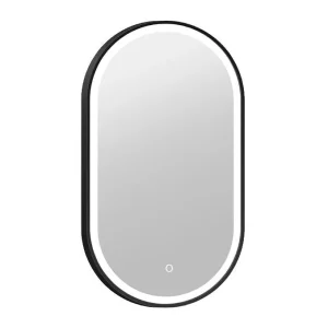 Ogledalo COPEN 500x900 sa alu ramom 20mm LED matt black