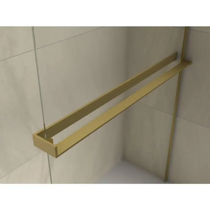 Walk-in COPEN MONTE SUPERIORE 1200x2000. 8mm staklo. polica i držač brušeno zlato - Slika 4