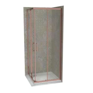 Tuš kabina COPEN ATLAS PRO 800x800x1950 rose gold. staklo 6mm providno
