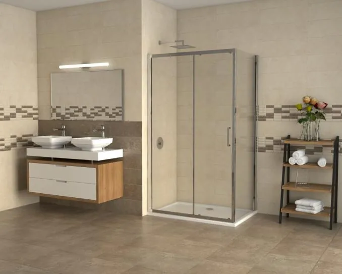 Stakleni paravan COPEN ATLAS 110x195cm staklo 6mm providno - Slika 2