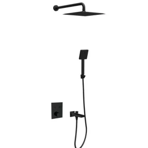 Termostatski set COPEN square matt black 2