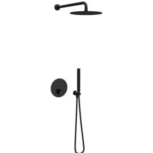 Termostatski set COPEN round matt black 1