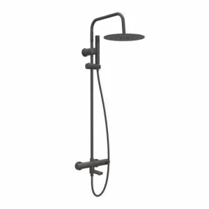 Baterija i usponski tuš sa izlivom COPEN NOOK gunmetal okrugli set