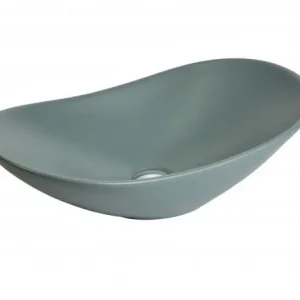 Lavabo nadgradni MINOTTI 625x370x155 mat svetlo zeleni