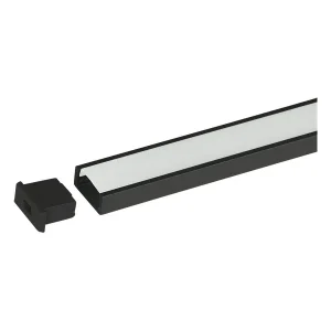 Aluminijumski profil nadgradni AL610 - Crna