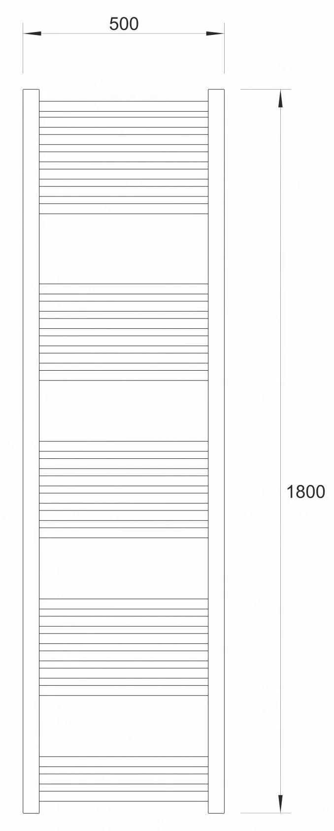 Sušač WARME WERRA 500x1800 beli - Slika 2
